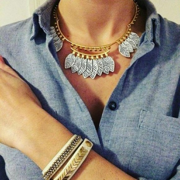 :: Stella & Dot | Gorgeous Retired Versatile Asher Statement Necklace - Picture 7 of 10